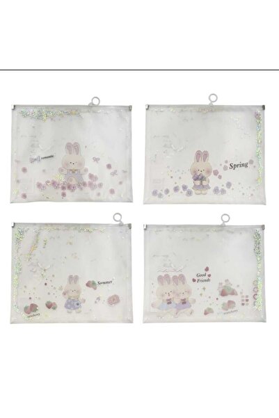 ALPA STORE Micro Patterned Zippered Starry File 1 Pc
