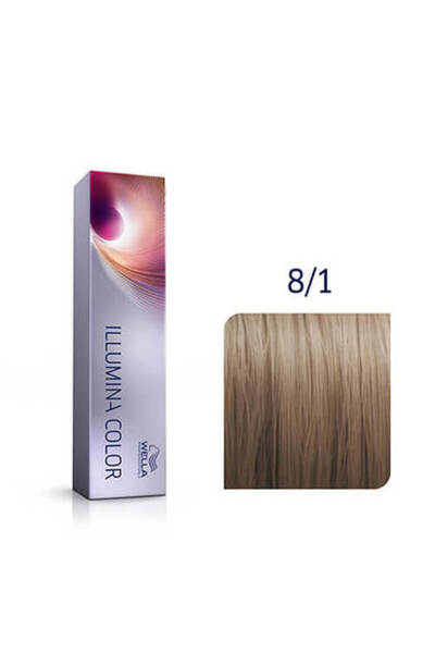 Wella Professionals Illumina Color 8/1 - blond cenușiu deschis, 60ml