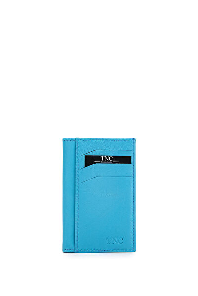 Tamer Tanca Men's Genuine Leather Blue Togo Card Holder