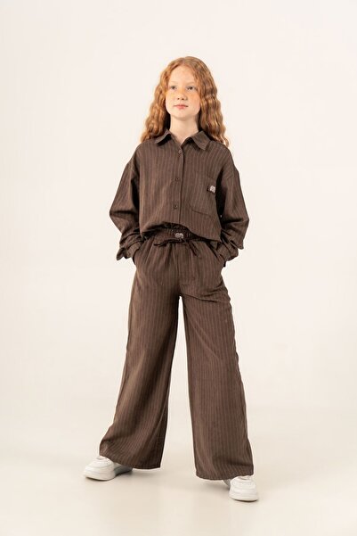 HAUSEkids 9-15 Yaş Premium Class Kız Çocuk Takım-Kahverengi