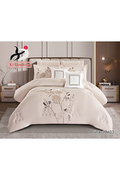 xi Duo Duo Summer embroidered double bedsheet set, 8 pieces. Cover size: 240*...