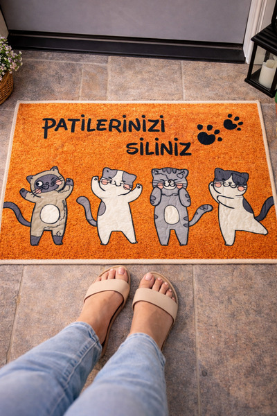 Arvital Kaymaz Taban Halı Kapı Önü Paspası 40x60 cm Model Seçenekli Yıkanabil...