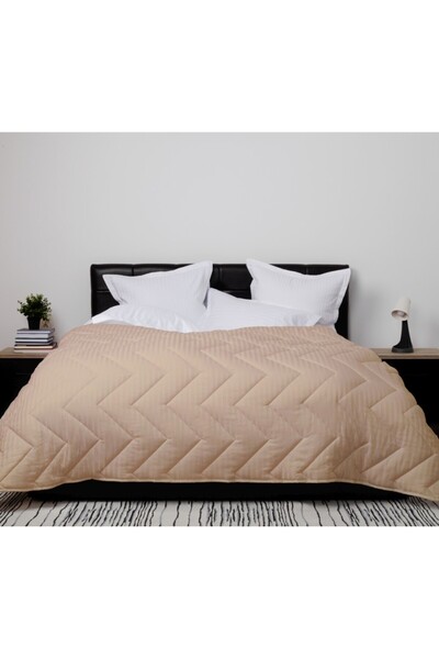 Pucioasa Зимна вълнена завивка с памучна (дамаска) лицева страна 180x210 см, ...