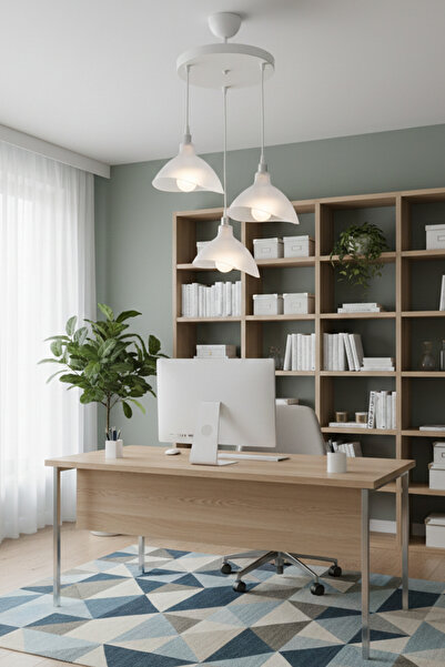 decory De-Esta Modern 3'lü Sarkıt Avize - Özel Elips Tasarım Salon, Oturma Od...