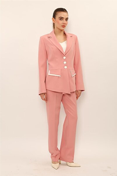 ÖNDER ÖZSOY Garnili Men's Collared Jacket & Pocketed Trousers Women's Suit-Po...