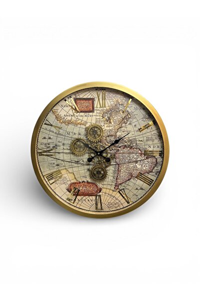 MARS CONCEPT BÜYÜK BOY ÇARKLI DUVAR SAATİ - 80CM