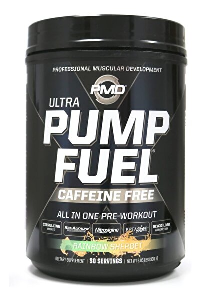 PMD مشروب الطاقة الرياضي ألترا بامب فيول الخالي من الكافيين قبل التمرين، 30 حصة