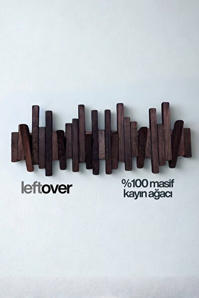 Bag The Joy Leftover Masif Kayın Ahşap Piyano Askılık | 6’lı Açılır Kapanır D...