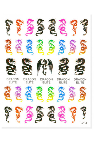 Pink Nails Autocolante pentru unghii Dragon T 234