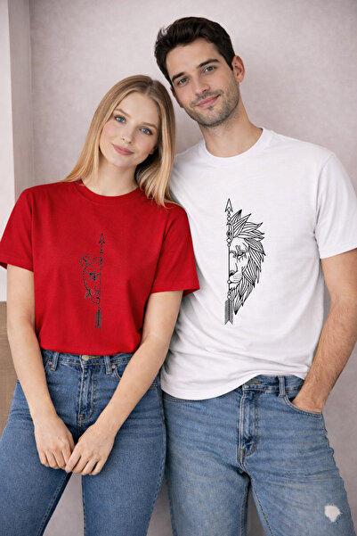 LORVEX T-Shirt February 14 Double Combination Valentine's Day Valentine's Day...