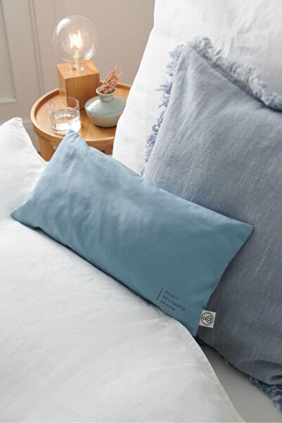 Tchibo Arolla Pine Cushion 40 x 20 cm, Light Blue