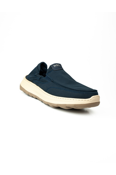 Nobel 5031 Navy Blue Elastic Casual Men's Shoes