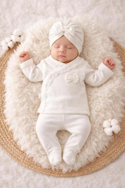 BYS BABY FASHION طقم ملابس خروج من المستشفى مكون من 5 قطع من القطن الطبيعي ال...