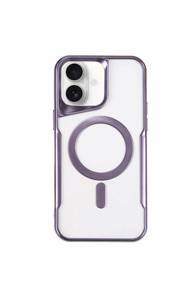 eco port حافظة آيفون 16 من السيليكون Boyi Magsafe - أرجواني غامق