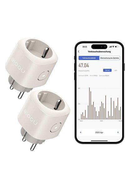 Nooie WiFi Smart Plug with Voice Control & Timer – 2 Pack
