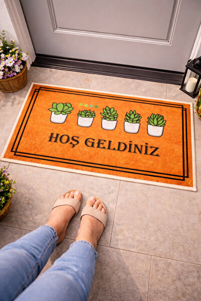 Arvital Kaymaz Taban Halı Kapı Önü Paspası 40x60 cm Model Seçenekli Yıkanabil...