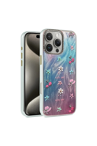 eco port iPhone 16 Pro Case Blade Mirrored Pattern Cover - Pattern 4