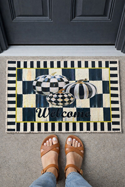 Arvital Kaymaz Taban Halı Kapı Önü Paspası 40x60 cm Model Seçenekli Yıkanabil...