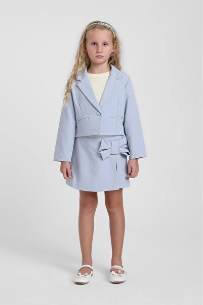 HAUSEkids 5-9 години Романтичен комплект от 3 части за момичета Luna - син