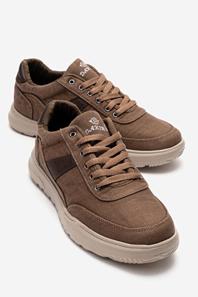 CCWAY AYAKKABI Linen Men's Shoes with Tied Straps; Vison