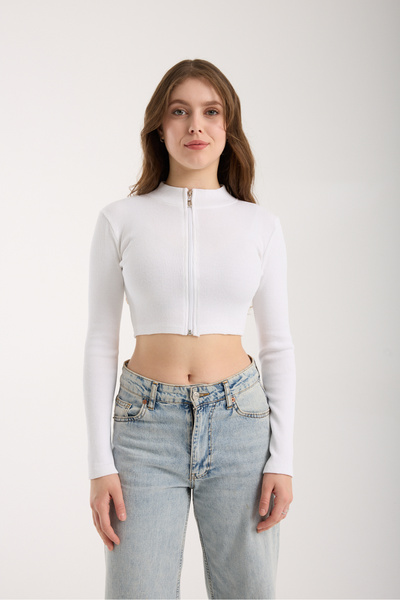 Modazeyosh Women's Zippered Camisole Crop