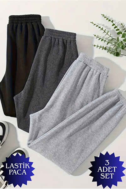 JustBS Women's Plus Size Jogger Sweatpants Set