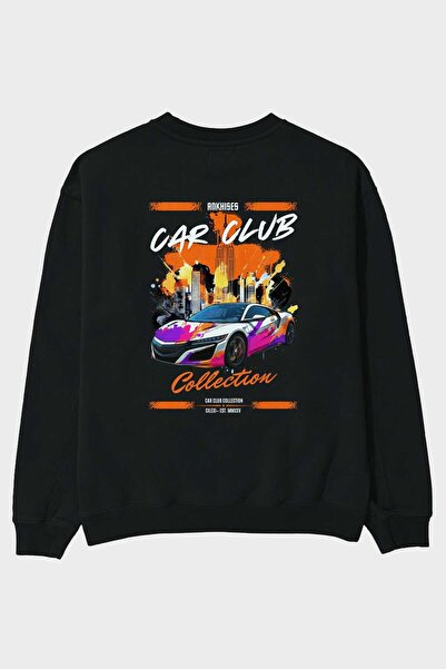 Ankhises Car Club Series 26 Μαύρο φούτερ με στάμπα στο πίσω μέρος, ανδρικό γυ...