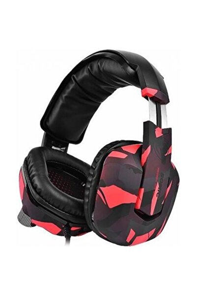 SOMIC Căști de gaming G909JD Negre/Roșii