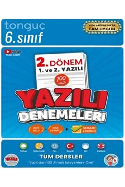 Kapadokya Yayınları 6. Sınıf Yazılı Denemeleri 2. Dönem 1 ve 2. Yazılı Tonguç...