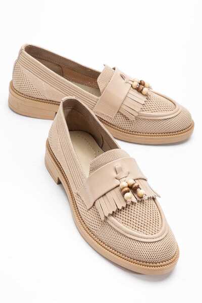 yezy shoes Tassel Detailed Comfortable Casual Shoes Women's Loafer