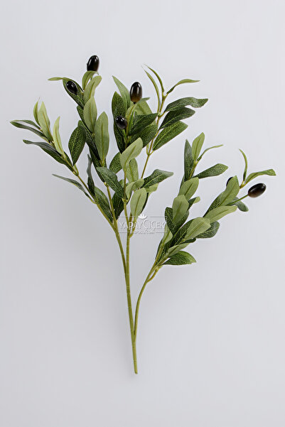 Yapay Çiçek Deposu Yapay Olivea Zeytin Dalı Demeti 45 cm