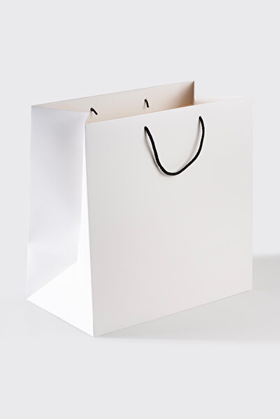 Miligram Paper 10 Τεμάχια 39x39x22 cm Λευκή χάρτινη τσάντα