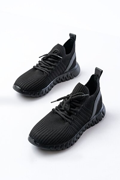 Zerenyus Dm-501 Black Lace-Up Faylon Sole Casual Sports Shoes