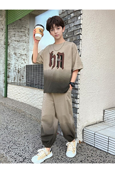 Take Two By Styli Boys Graphic Print T-Shirt and Joggers Set