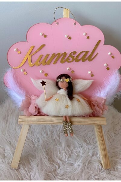 Gökçem hediyelik Bebek odası kapı süsü i,kız bebek kapı süsü