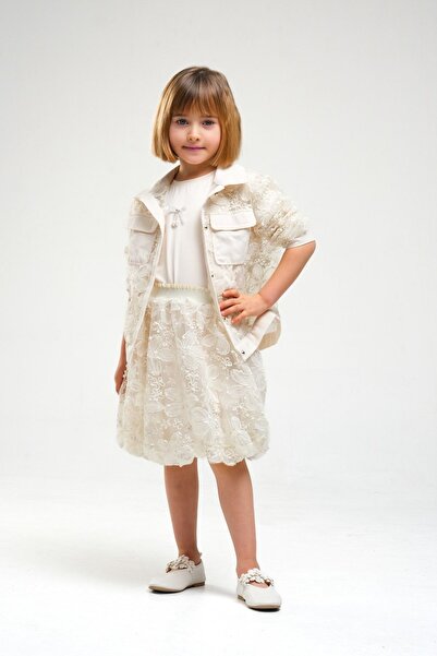 HAUSEkids 4-8 Years Old Madam Elagance Girl's 3-Piece Set-Latte