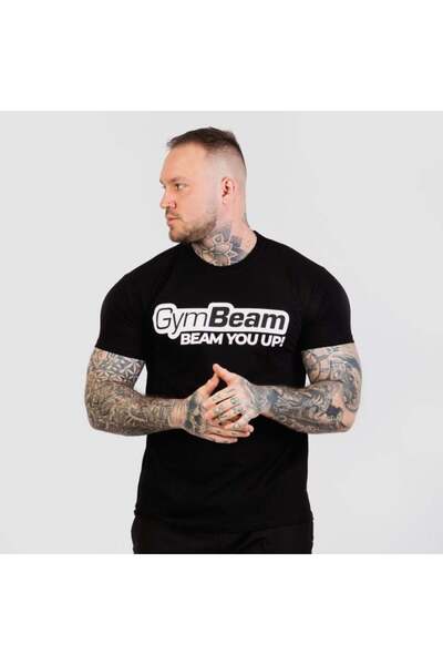 GymBeam Tricou Beam negru