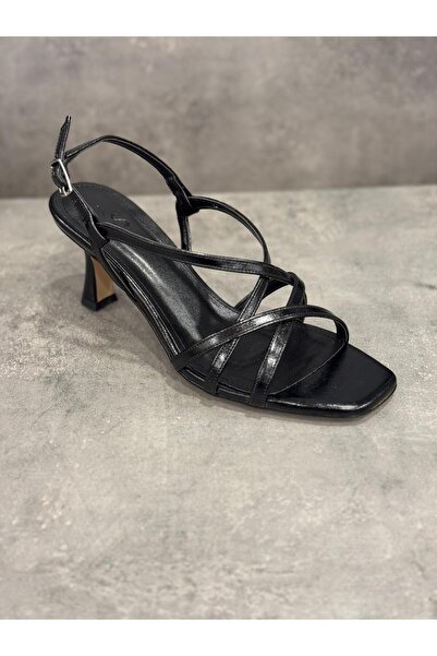 Zeyn حذاء سهرة أنيق مصنوع يدويًا من الجلد الأصلي بكعب عالٍ (ارتفاع الكعب 7 سم)