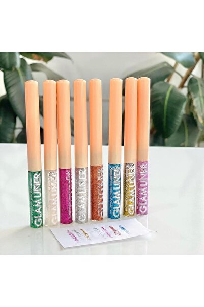 Forface 8-Pack Glitter Eyeliner – Intense Sparkle & Waterproof