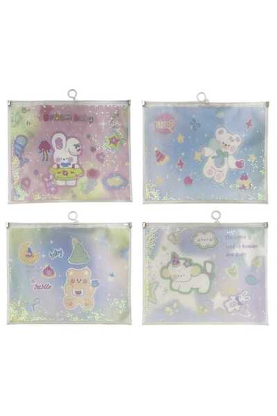 ALPA STORE Мікро-візерункова папка із застібкою-блискавкою та зірками 1 ШТ.