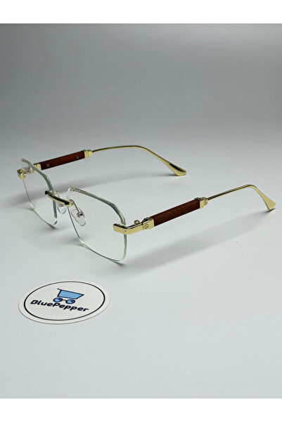 BluePepper Cartyy V13 Rectangular Model Wooden Detailed Blue Light Filter Scr...