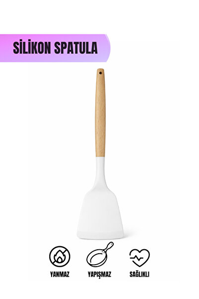 VAN VLECK Silikon Spatula – Isıya Dayanıklı Yapışmaz Mutfak Spatulası, Tencer...