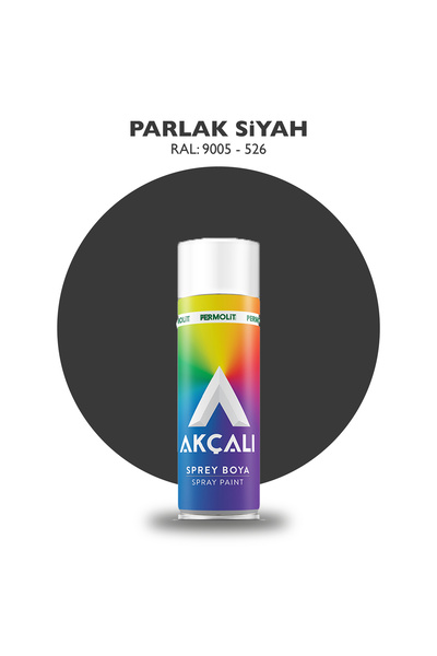 Akçalı Sprey Boya PARLAK SİYAH - 526