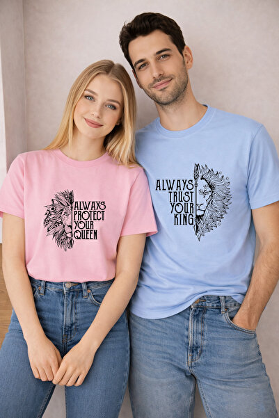 LORVEX 14 February Couple Combination T-Shirt Valentine's Day Valentine's Day...