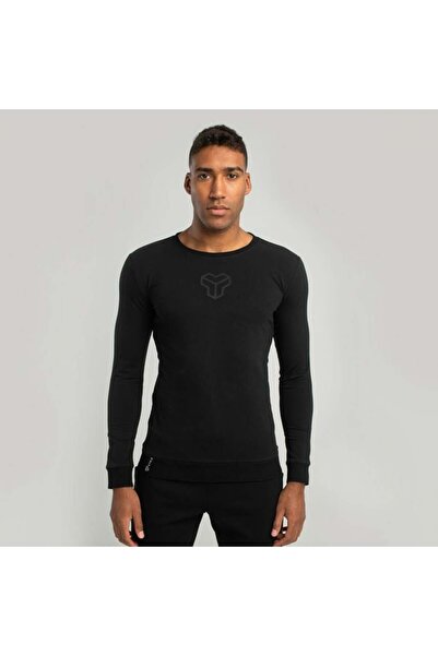 GymBeam Tricou Essential cu mânecă lungă, negru