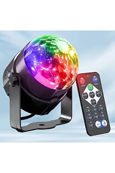 MÜJÜNÜN HEDİYELERİ Uzaktan Kumandalı Sese Duyarlı RGB Led Disko Topu - Dönen ...