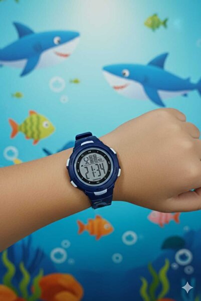 SPECTRUM PREMİUM Silikon Kordon Su Geçirmez Çocuk Dijital Kol Saati 8217LK