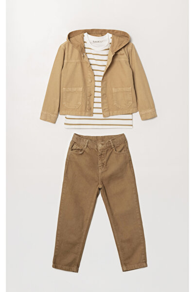 ALG Boys' Gabardine Jacket Suit 3 Pieces