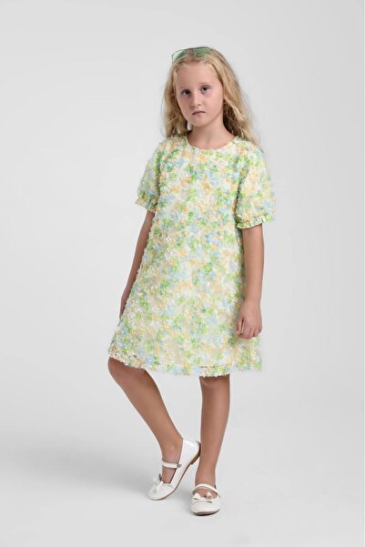 HAUSEkids Rochie pentru fetițe Colorce Love, 5-9 ani - Verde