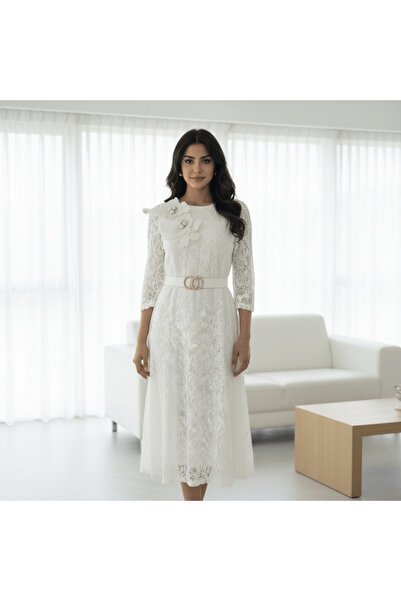 alqarat "Elegant Lace" Summer Floral Dress